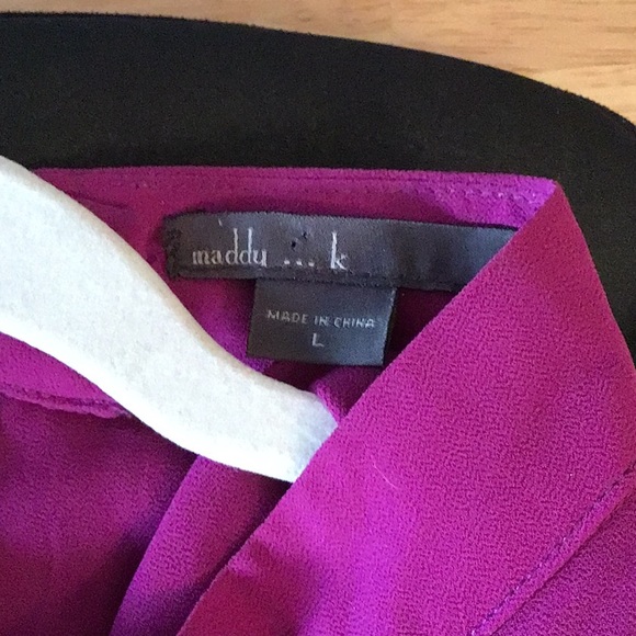 Dreamy plum pleated halter top, Large - Picture 6 of 6